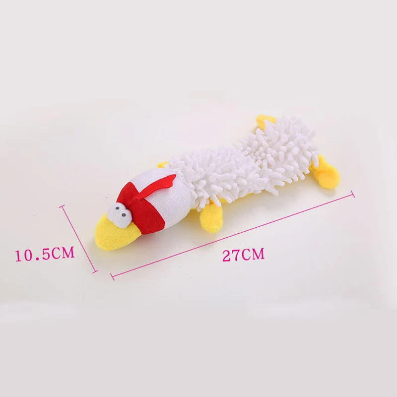 Durable Plush Dog Toy with Squeaker - Animal Shape for Small Breeds