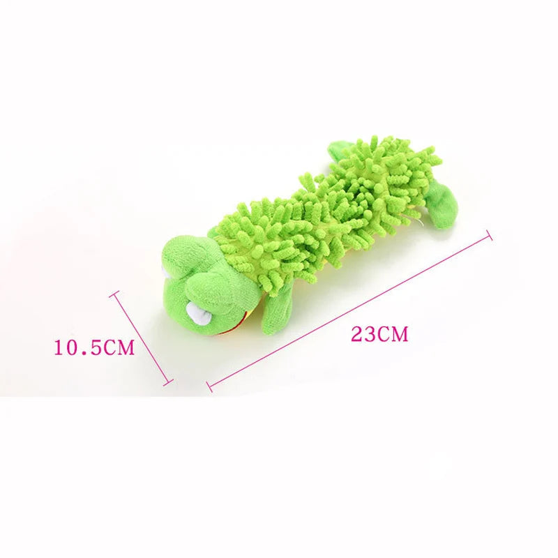 Durable Plush Dog Toy with Squeaker - Animal Shape for Small Breeds