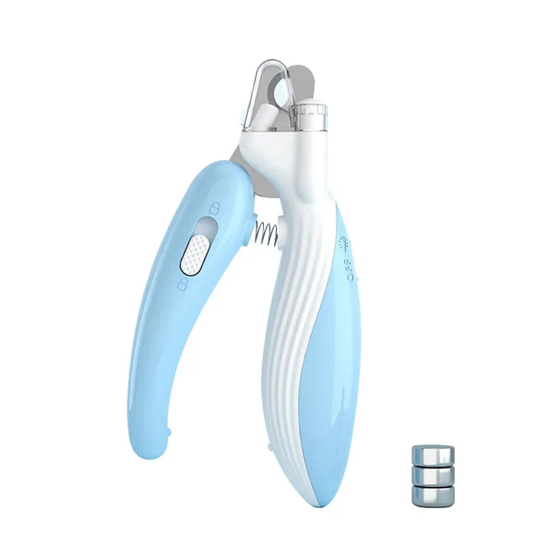 Pet Nail Clippers with LED Light – Professional Grooming Scissors for Dogs & Cats
