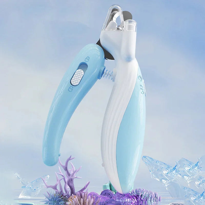 Pet Nail Clippers with LED Light – Professional Grooming Scissors for Dogs & Cats