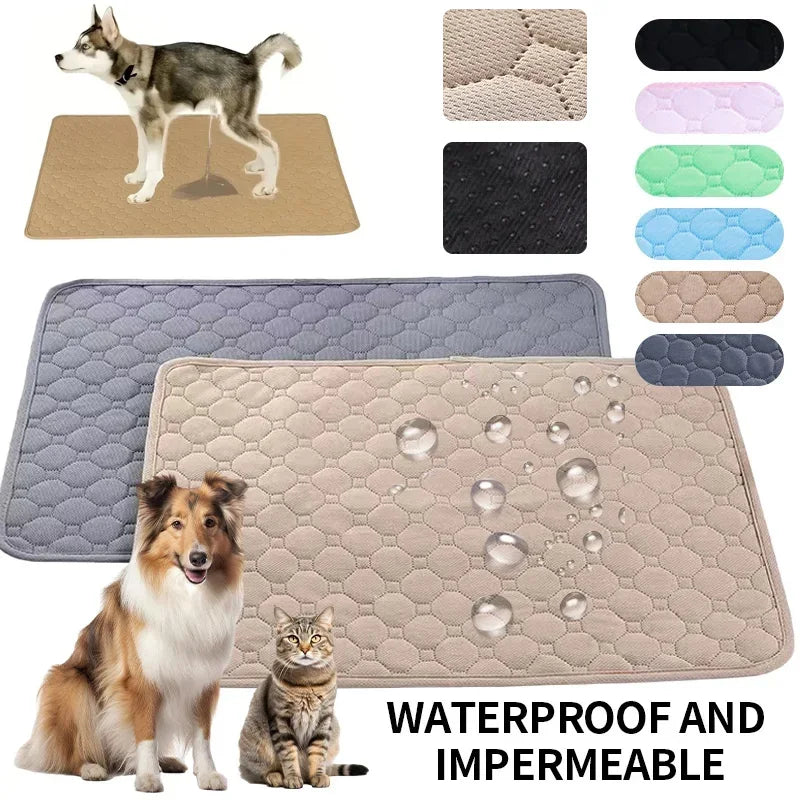 Washable Dog Pee Pads - Reusable, Non-Slip Training & Bed Mat