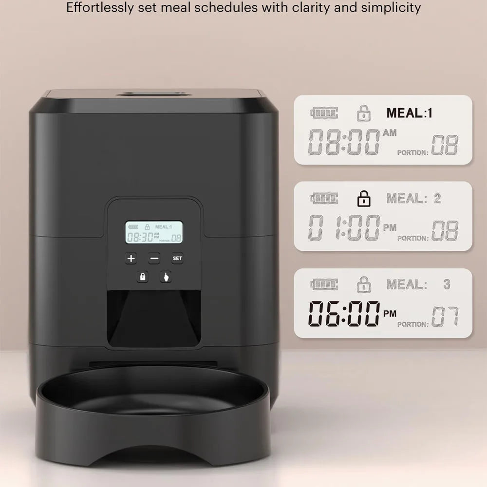 Automatic Smart Pet Feeder – Timed Slow Food Dispenser for Cats & Dogs