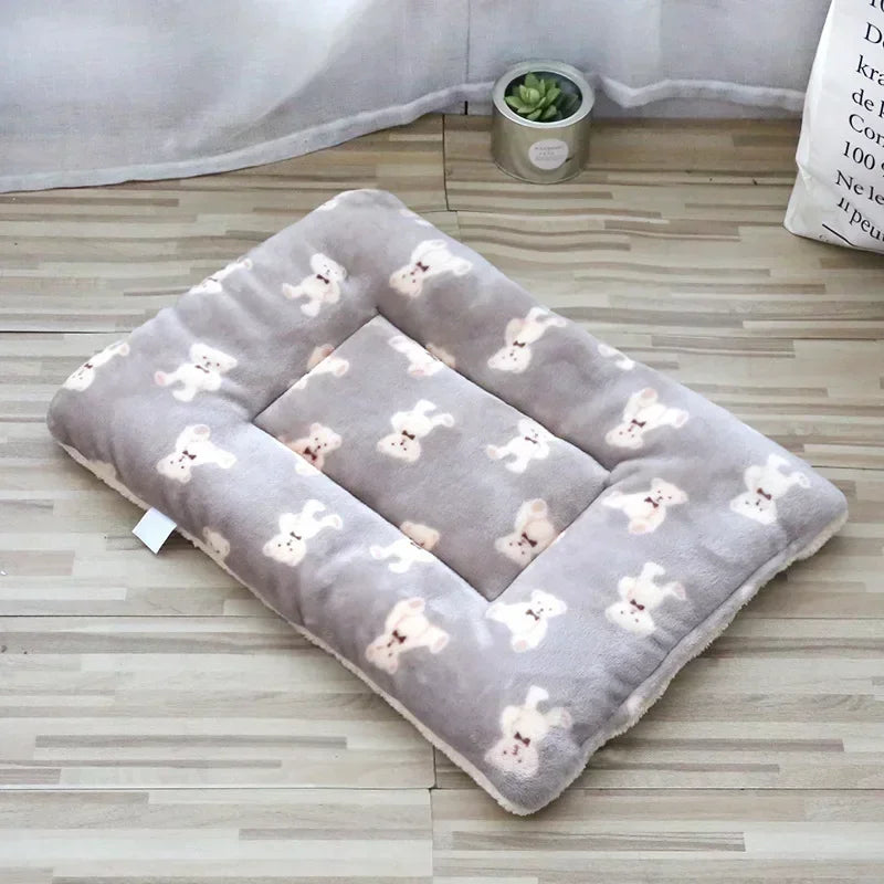 Soft Plush Cat Bed Mat - Warm Cushion for Cats & Small Dogs