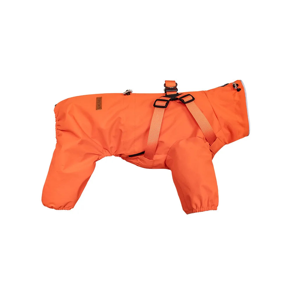Waterproof Dog Raincoat with Harness – Reflective & Adjustable for Small/Medium Dogs