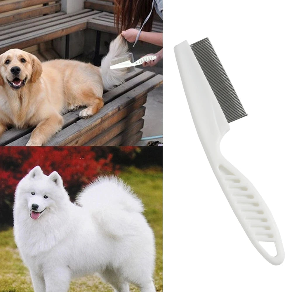 Stainless Steel Flea Comb for Cats & Dogs – Comfort Grip