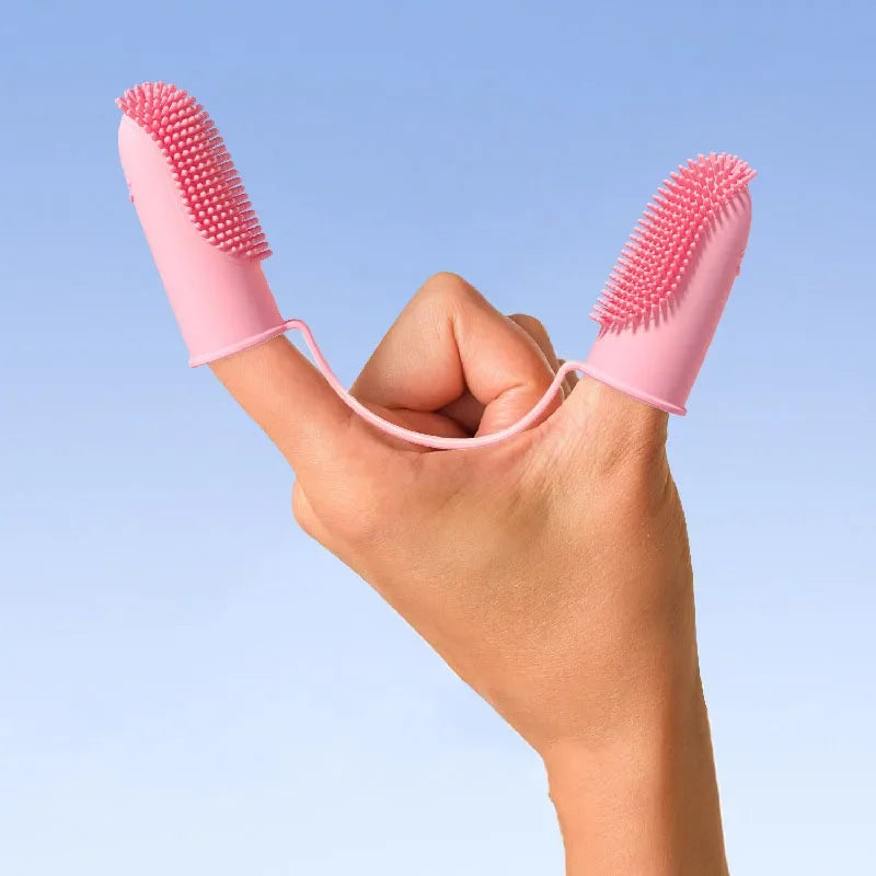 Soft Silicone Finger Toothbrush for Dogs & Cats – Dental Care Tool