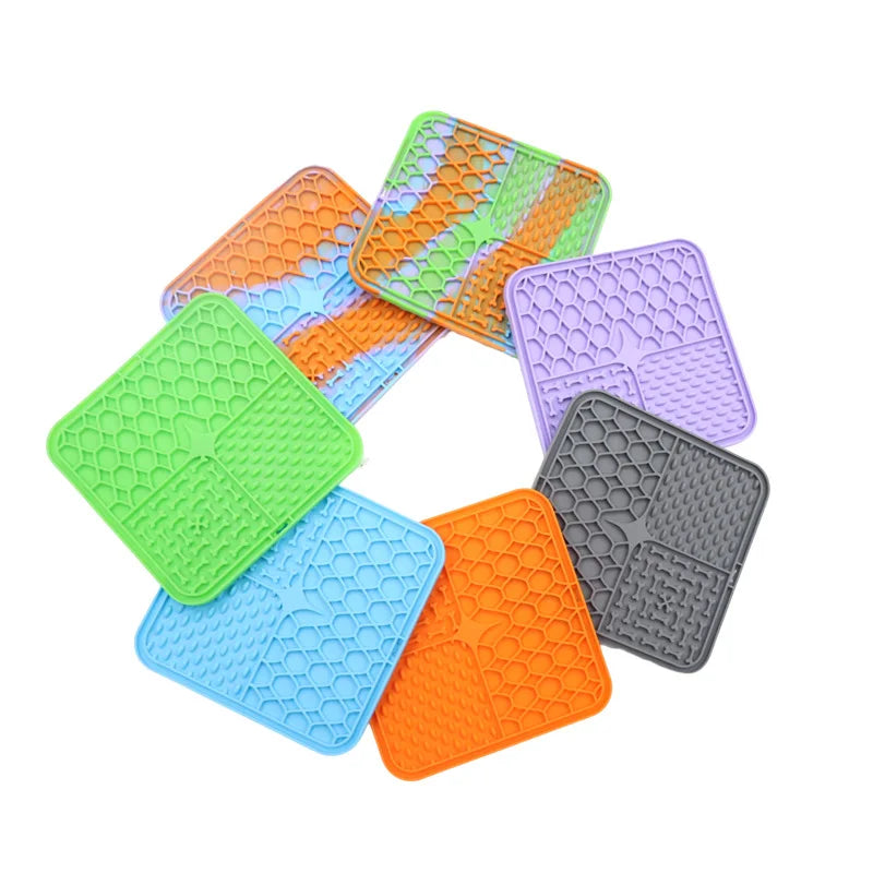 Silicone Lick Mat for Dogs - Slow Feeder & Bathing Distraction