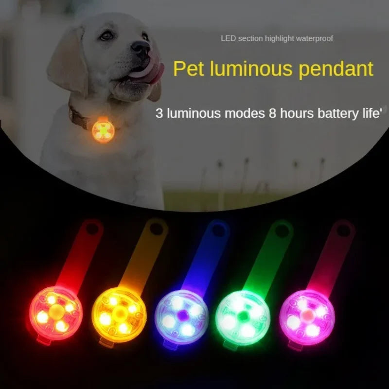 LED Waterproof Pet Collar Light – Night Safety Pendant for Dogs & Cats