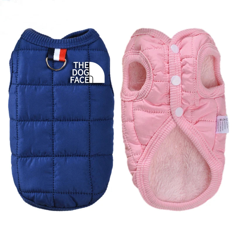 Trendy Designer Dog Coat – Winter Warm Pet Clothes for Small & Medium Dogs