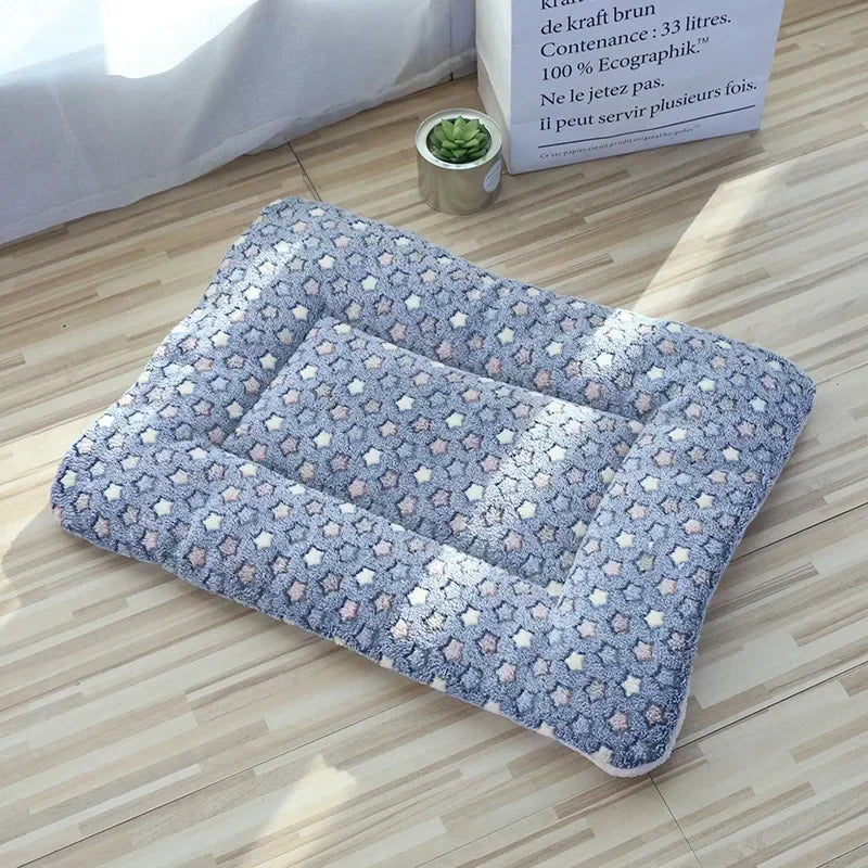 Soft Plush Cat Bed Mat - Warm Cushion for Cats & Small Dogs