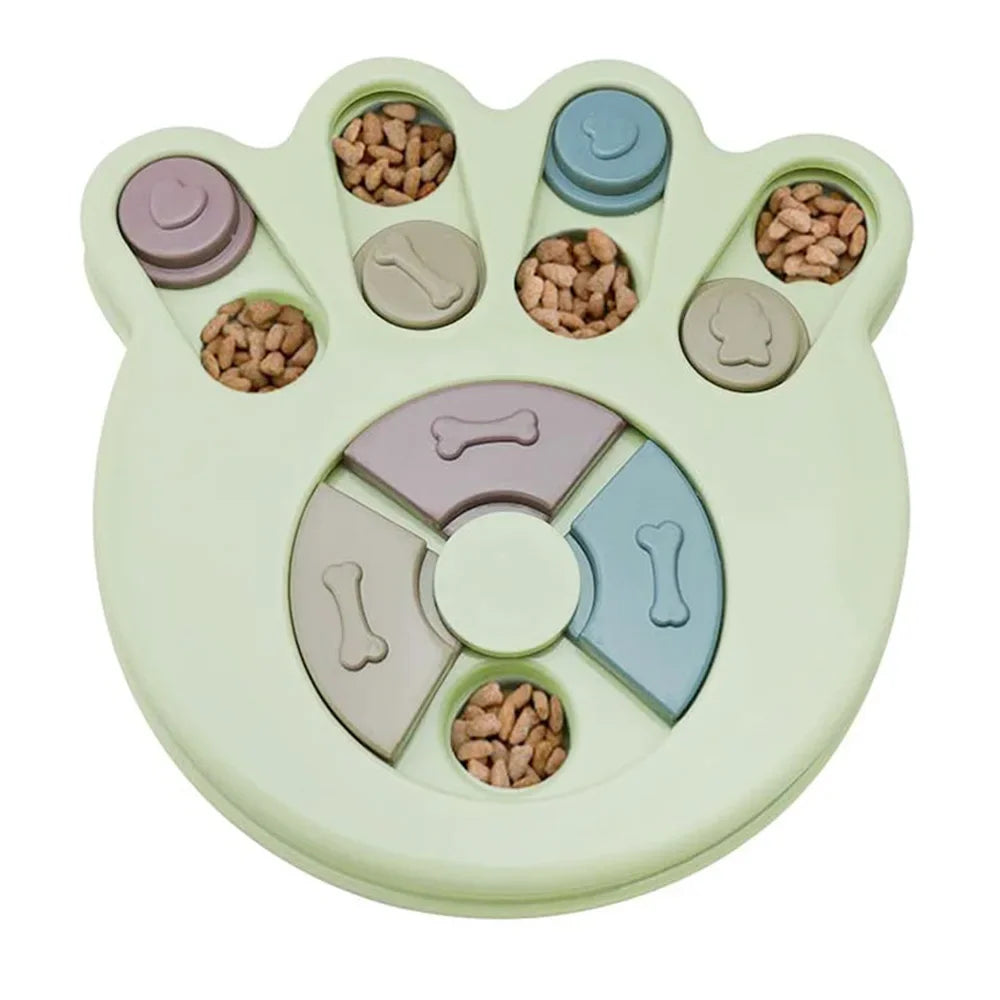 Dog Puzzle Slow Feeder - Interactive IQ Food Dispenser Bowl