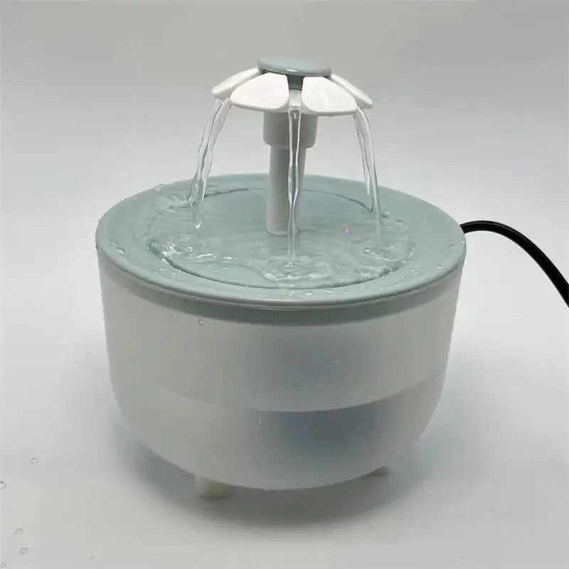 USB Cat Water Fountain, 1200mL Auto Filter, Quiet Drinking Bowl