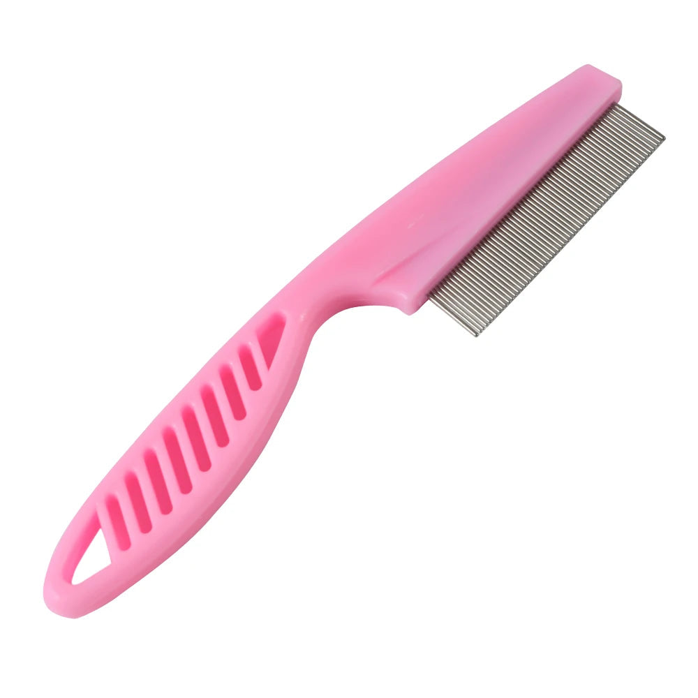 Stainless Steel Flea Comb for Cats & Dogs – Comfort Grip