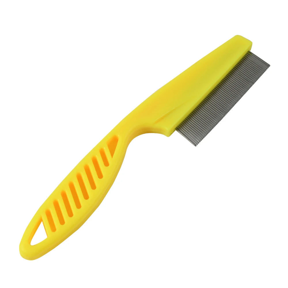 Stainless Steel Flea Comb for Cats & Dogs – Comfort Grip