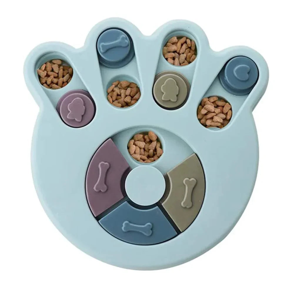 Dog Puzzle Slow Feeder - Interactive IQ Food Dispenser Bowl