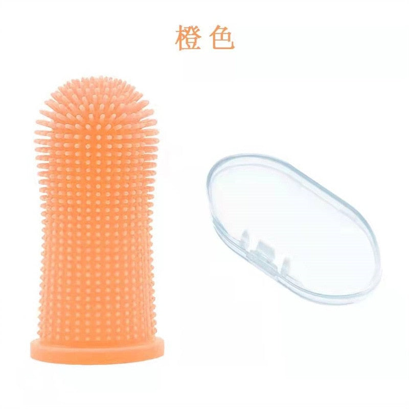 Soft Silicone Finger Toothbrush for Dogs & Cats – Dental Care Tool