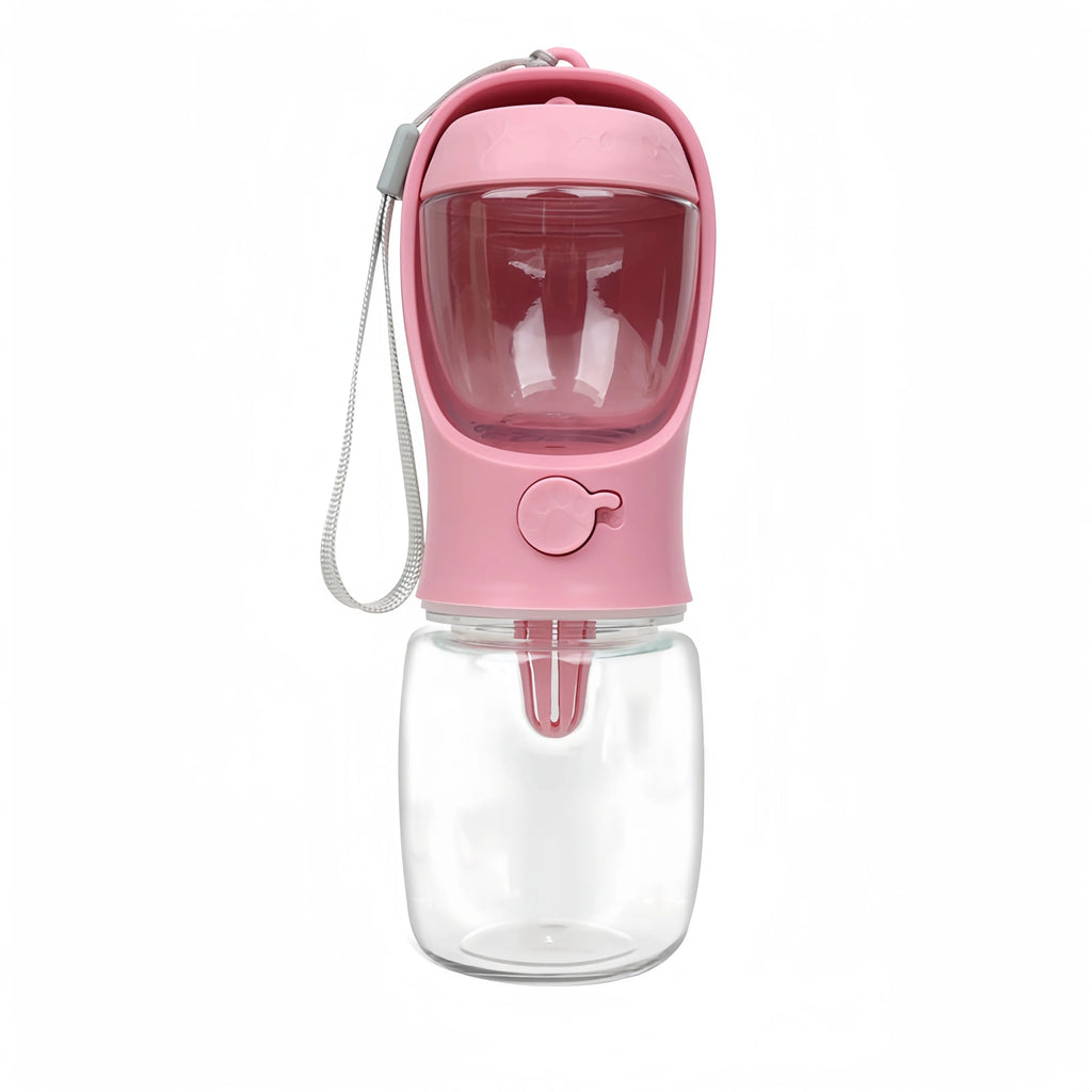 Portable Pet Water Bottle & Food Container for Travel – Dog & Cat Feeder
