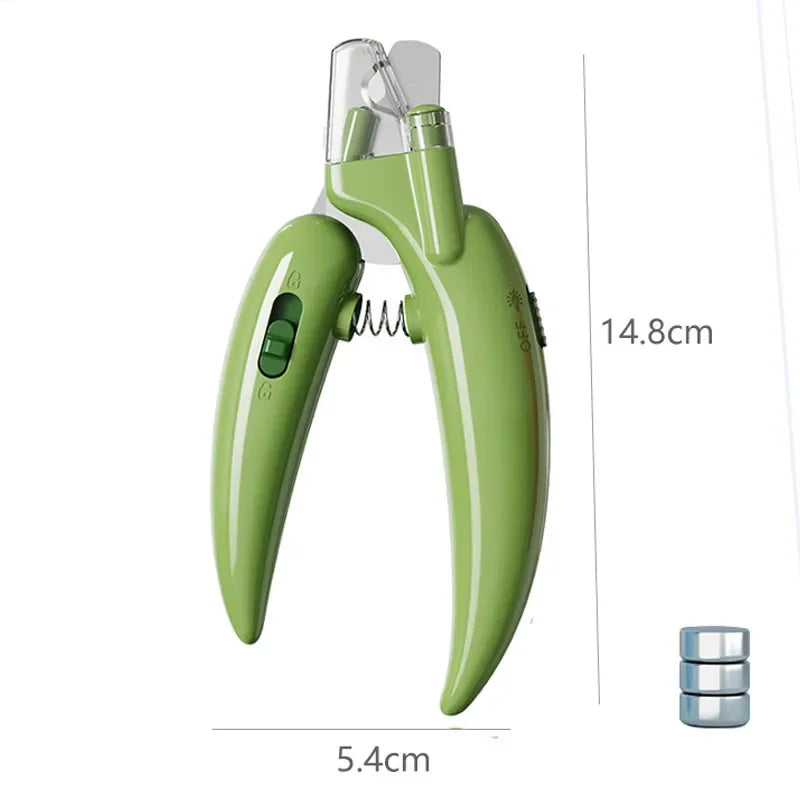 Pet Nail Clippers with LED Light – Professional Grooming Scissors for Dogs & Cats