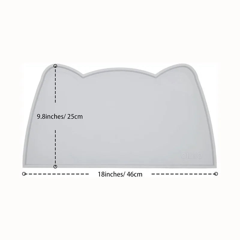 Non-Slip Waterproof Silicone Cat Mat – Easy-Clean Anti-Dirt Pad