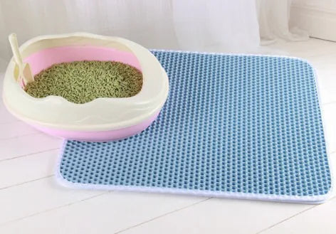 Double Layer Non-Slip Cat Litter Mat – Waterproof Pet Pad