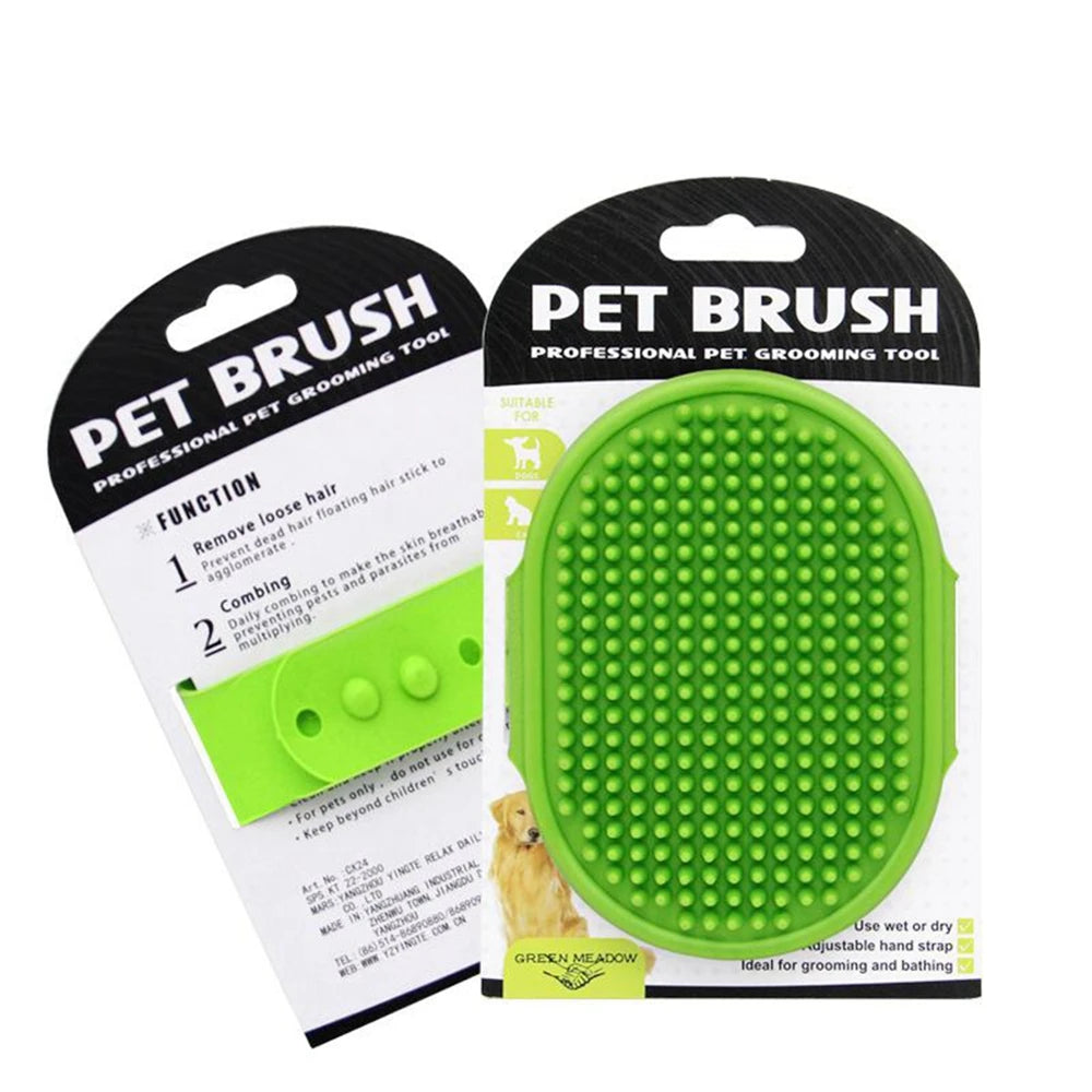 Pet Cleaning Brush Gloves – Bath & Grooming Massage Comb for Dogs & Cats
