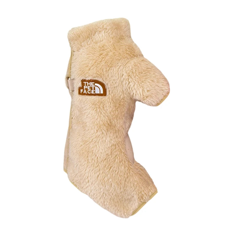 Winter Dog Jumpsuit Coat with Zipper - Warm Pet Jacket for Small Dogs & Cats