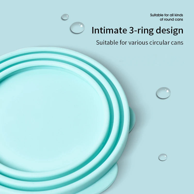 2-in-1 Portable Silicone Pet Food Sealer & Spoon Lid
