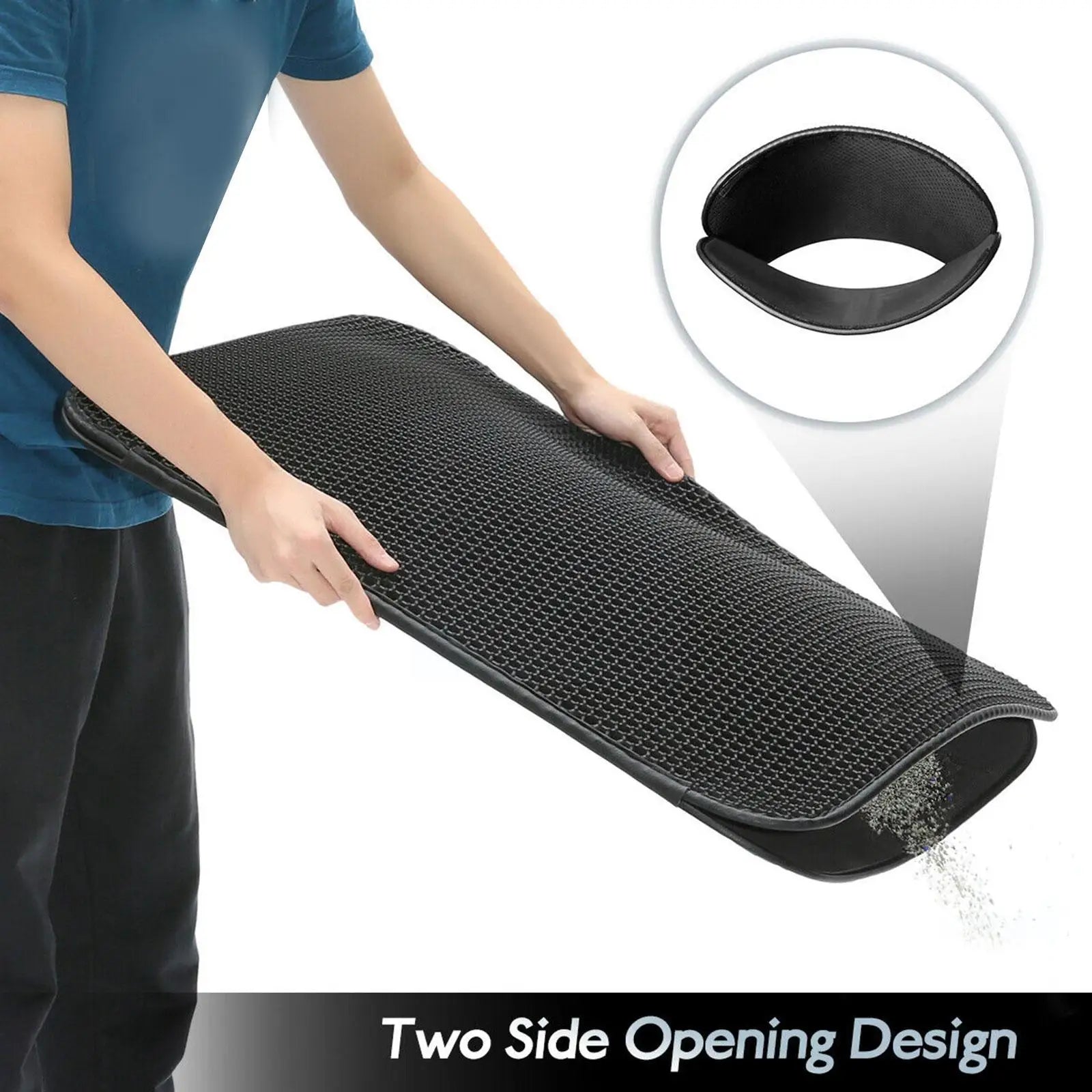 Double Layer Non-Slip Cat Litter Mat – Waterproof Pet Pad