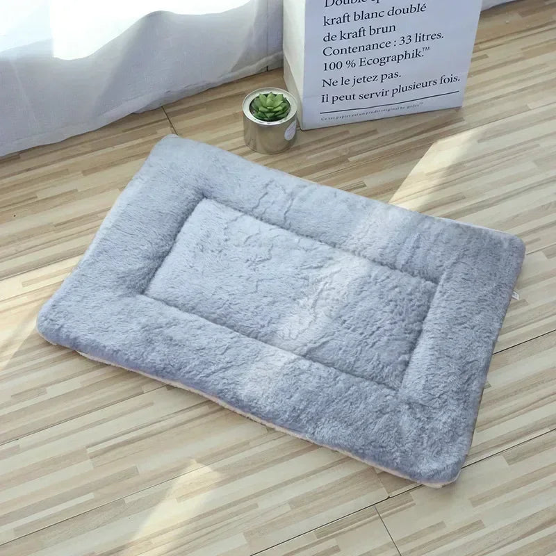 Soft Plush Cat Bed Mat - Warm Cushion for Cats & Small Dogs