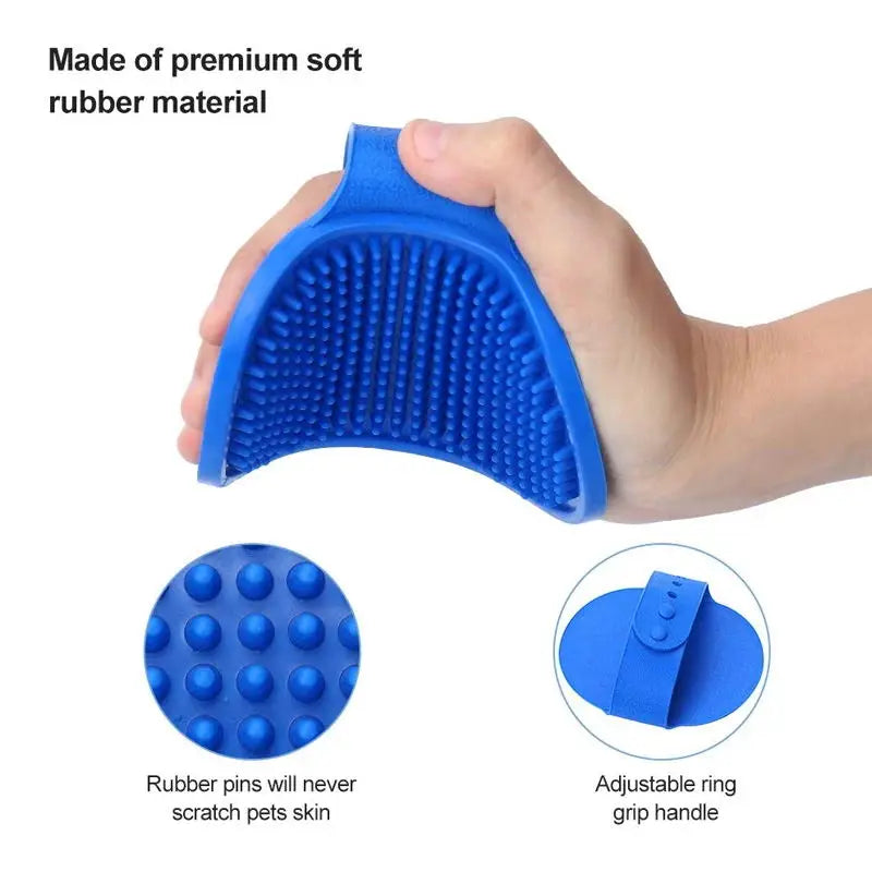 Pet Cleaning Brush Gloves – Bath & Grooming Massage Comb for Dogs & Cats