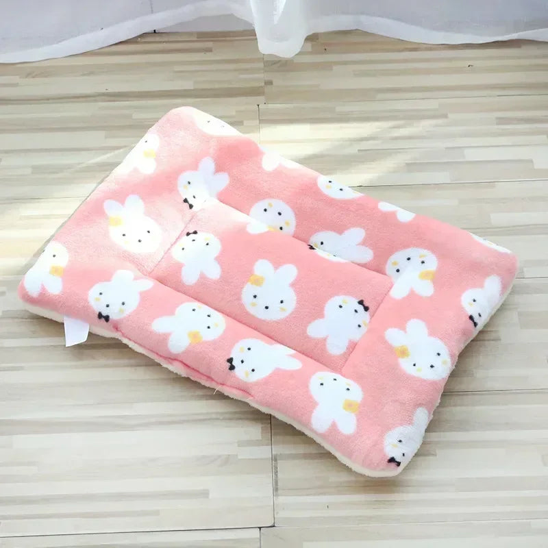 Soft Plush Cat Bed Mat - Warm Cushion for Cats & Small Dogs