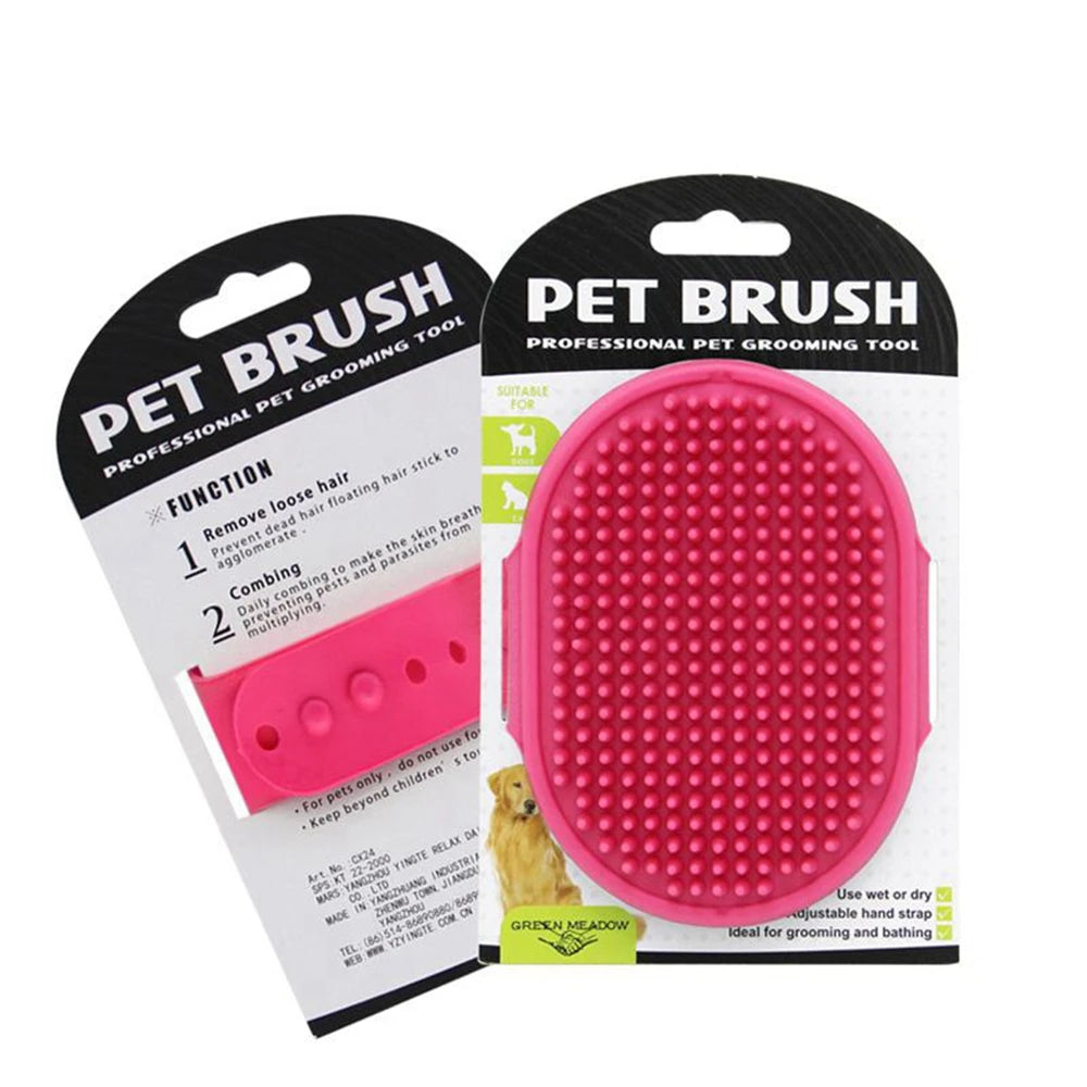 Pet Cleaning Brush Gloves – Bath & Grooming Massage Comb for Dogs & Cats