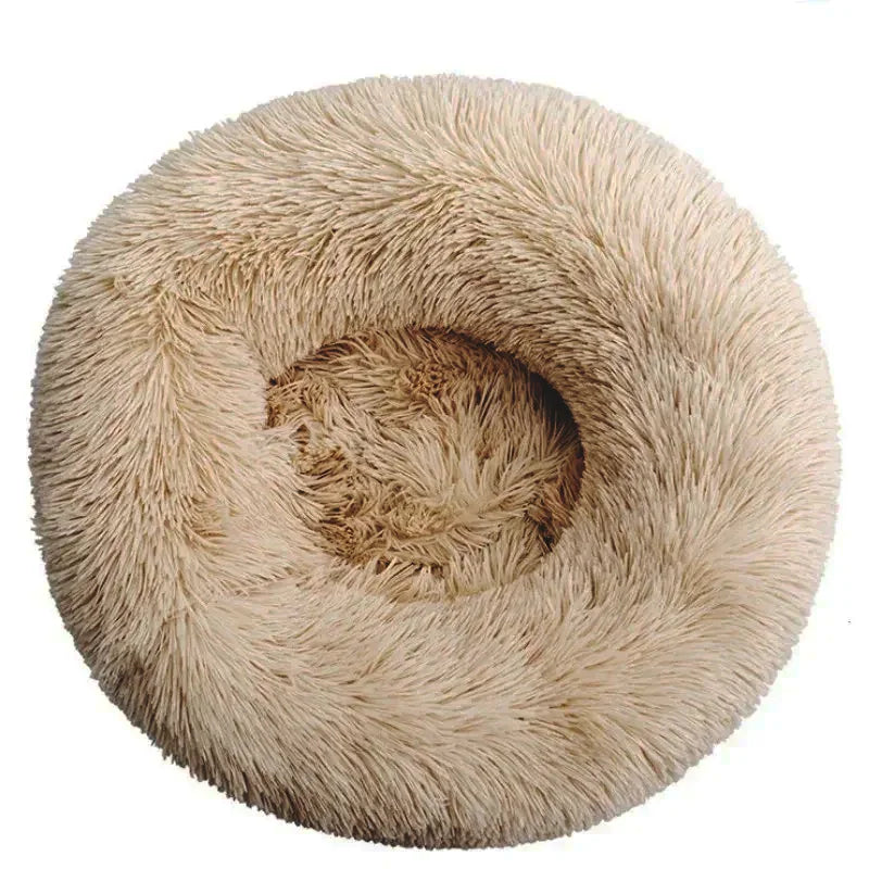 40-90cm Round Plush Pet Bed – Soft, Warm Dog & Cat House