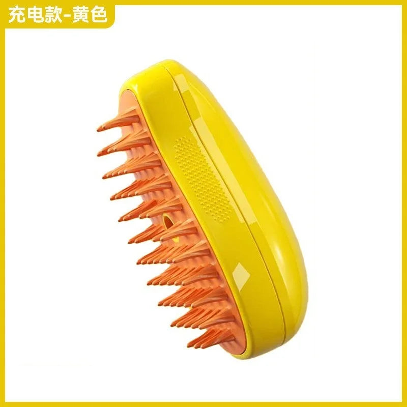 3-in-1 Electric Pet Grooming Brush: Steam, Massage & Shedding