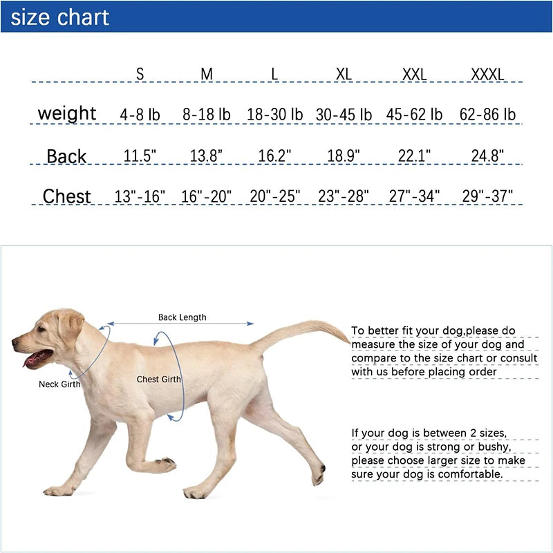 Dog Recovery Suit - Anti-Licking Surgical Onesie for Post-Surgery