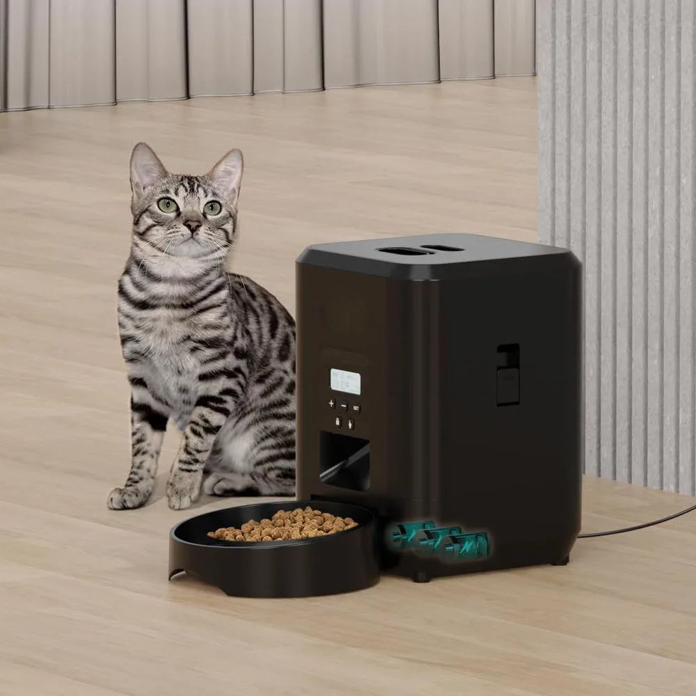 Automatic Smart Pet Feeder – Timed Slow Food Dispenser for Cats & Dogs