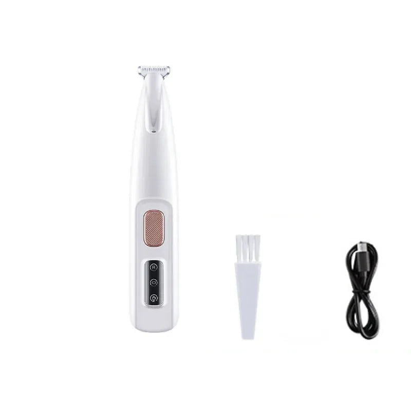 LED Dog Paw Trimmer – Waterproof Pet Hair Clippers with LED Display & Wide Blade