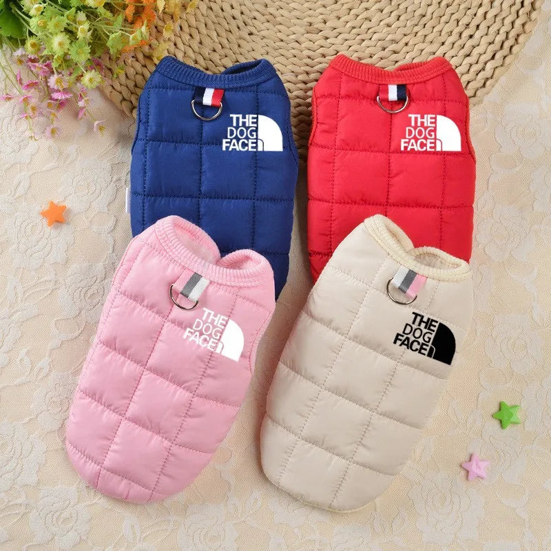 Trendy Designer Dog Coat – Winter Warm Pet Clothes for Small & Medium Dogs