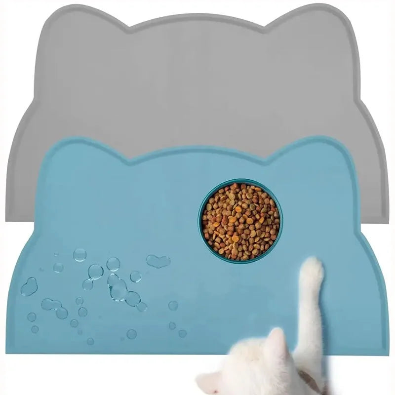 Non-Slip Waterproof Silicone Cat Mat – Easy-Clean Anti-Dirt Pad