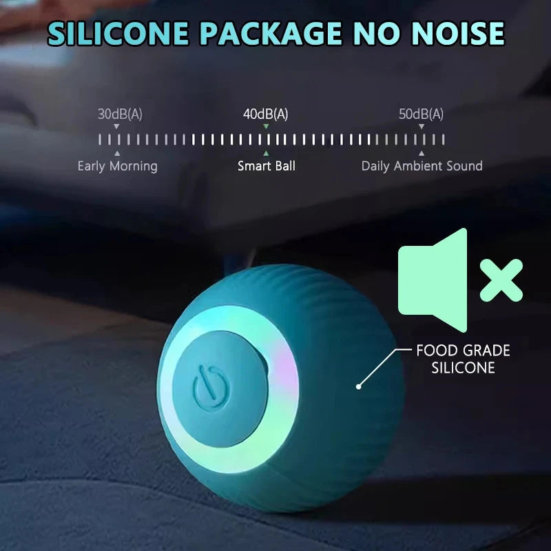 Smart Interactive Rolling Ball - Automatic Cat Toy for Indoor Play