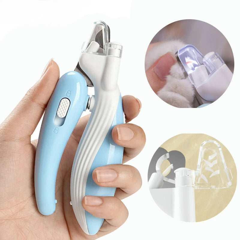 Pet Nail Clippers with LED Light – Professional Grooming Scissors for Dogs & Cats