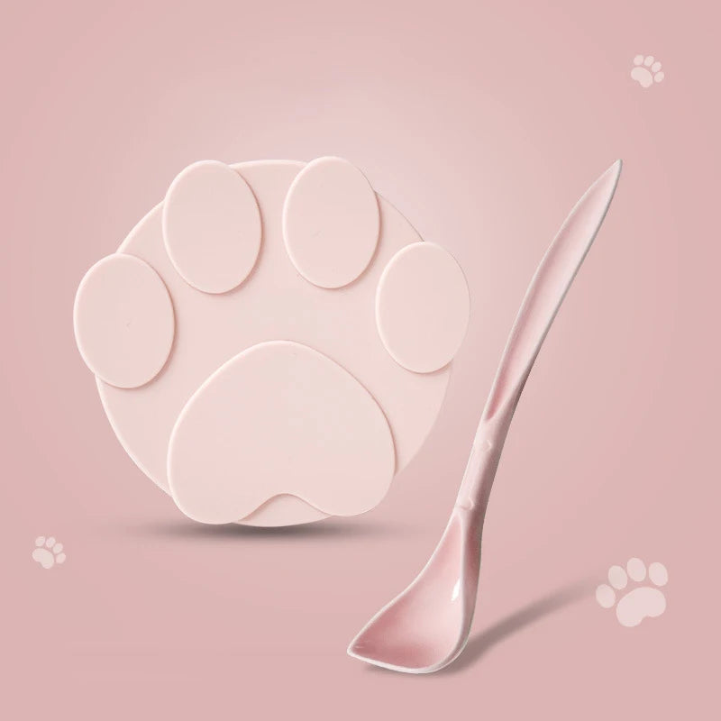 2-in-1 Portable Silicone Pet Food Sealer & Spoon Lid