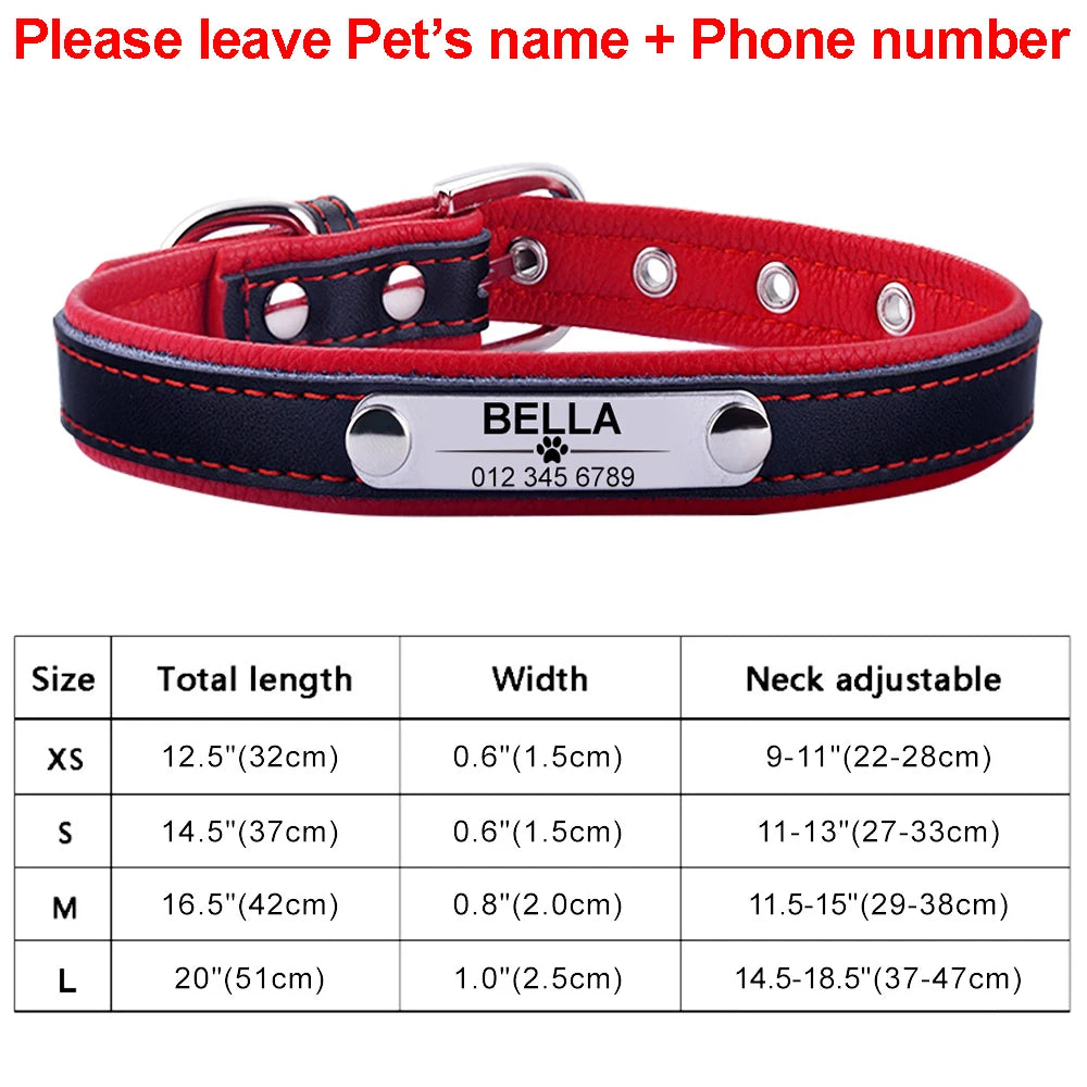 Adjustable Personalized Dog Collar