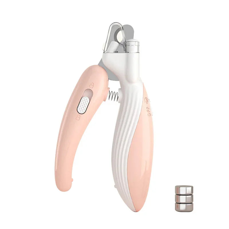 Pet Nail Clippers with LED Light – Professional Grooming Scissors for Dogs & Cats
