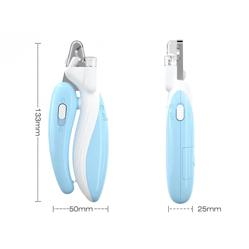Pet Nail Clippers with LED Light – Professional Grooming Scissors for Dogs & Cats