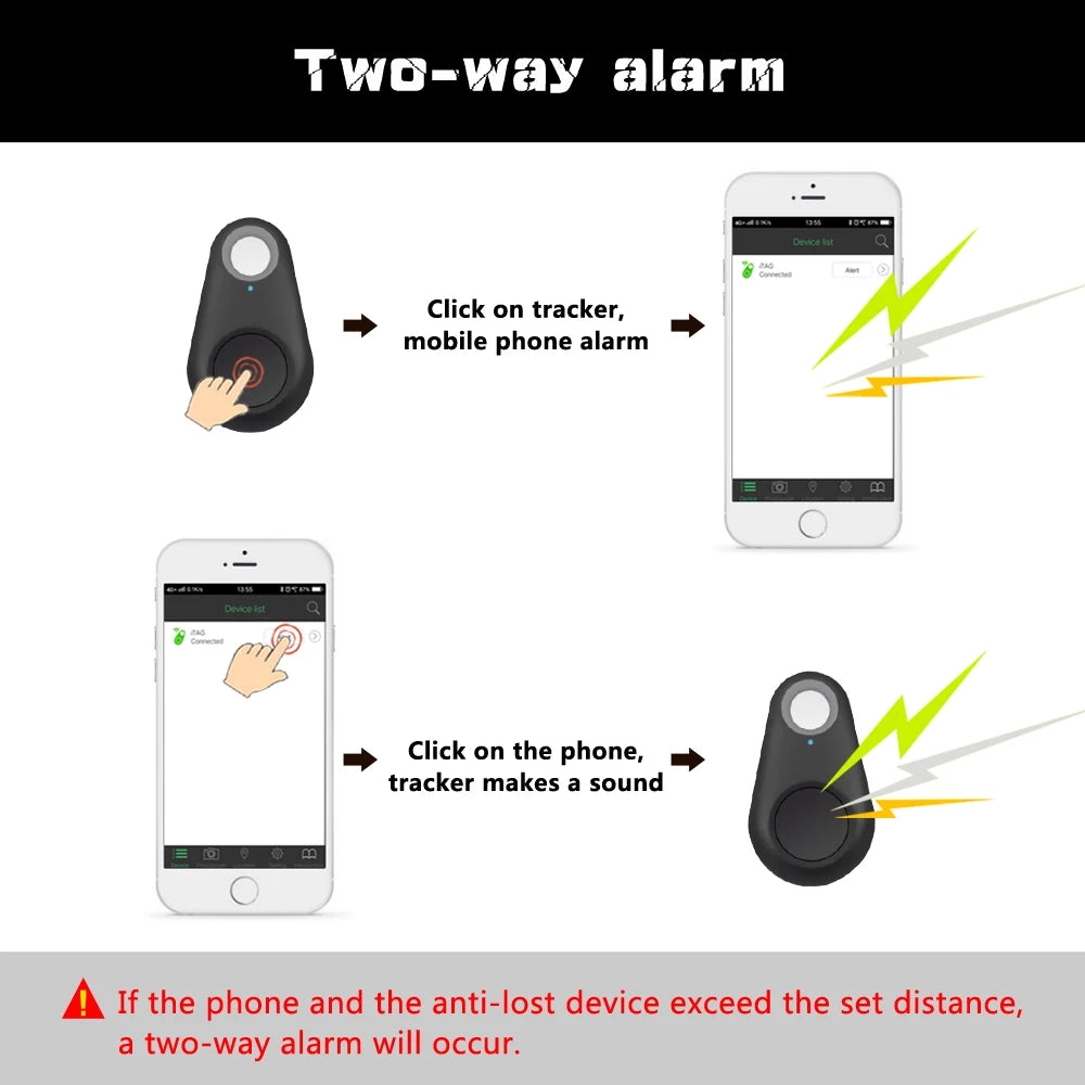 GPS Tracker Smart Key Finder Locator for Pets