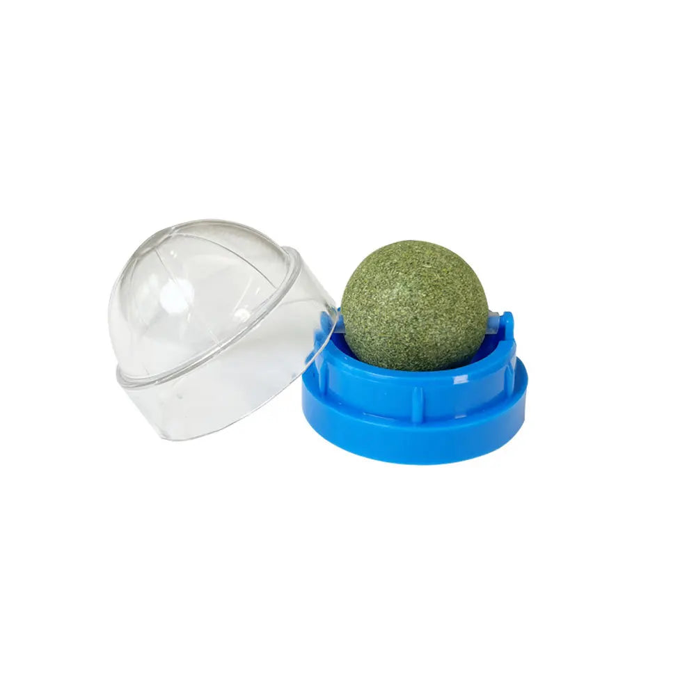 Natural Catnip Wall Ball Toy – Digestive Aid & Treat for Cats