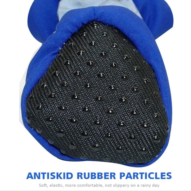 4pcs Waterproof Anti-Slip Dog Boots – Rain Shoes for Small Pets