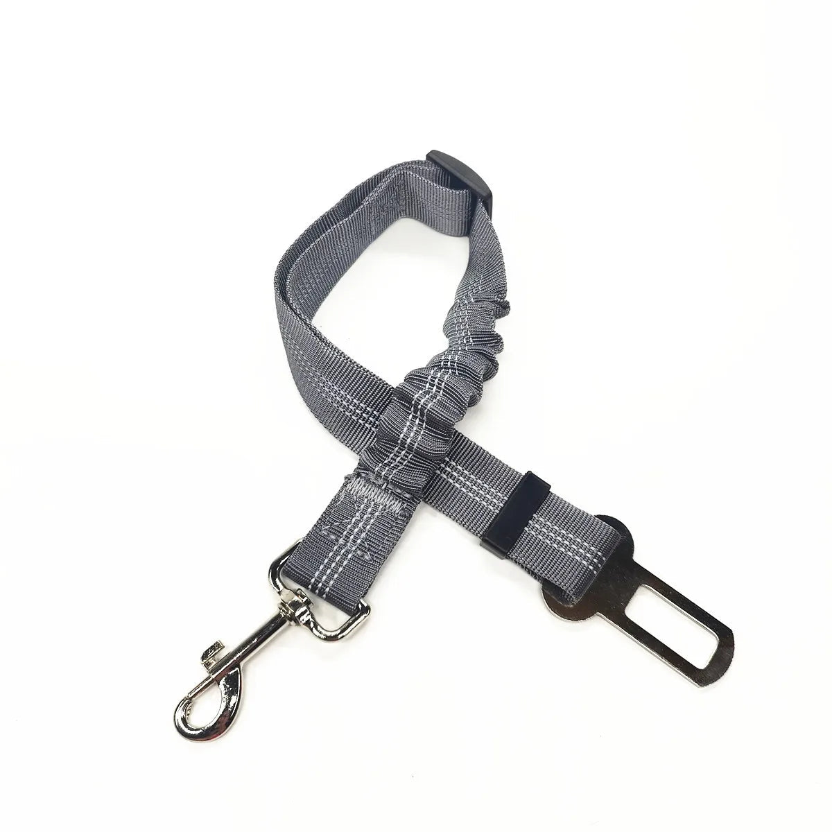Adjustable Dog Car Seat Belt Harness – Nylon Reflective Travel Accessory