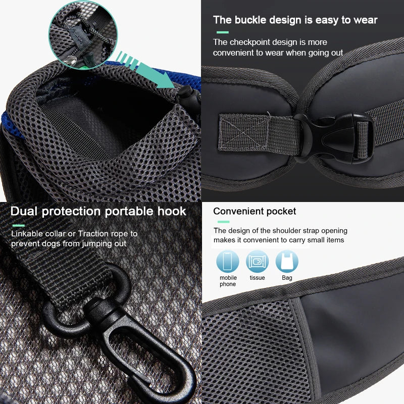 Pet Carrier Backpack & Sling Bag – Travel Tote for Cats & Dogs